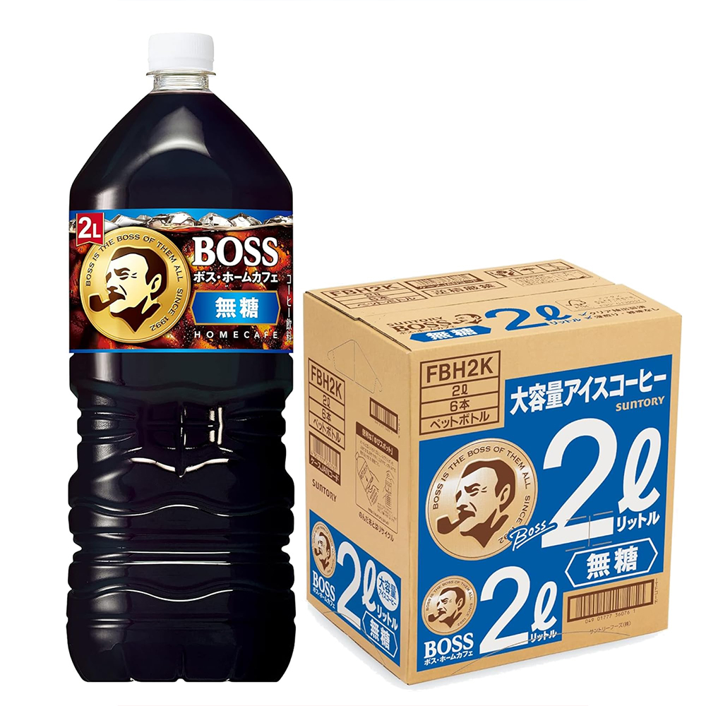 Suntory 三得利】BOSS Home Cafe 2000ml/罐無糖咖啡日本境內原裝進口