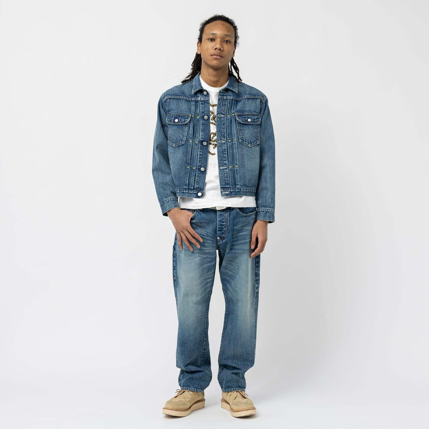 Human Made】2023SS HUMAN MADE STORM COWBOY DENIM JACKET 編織愛心