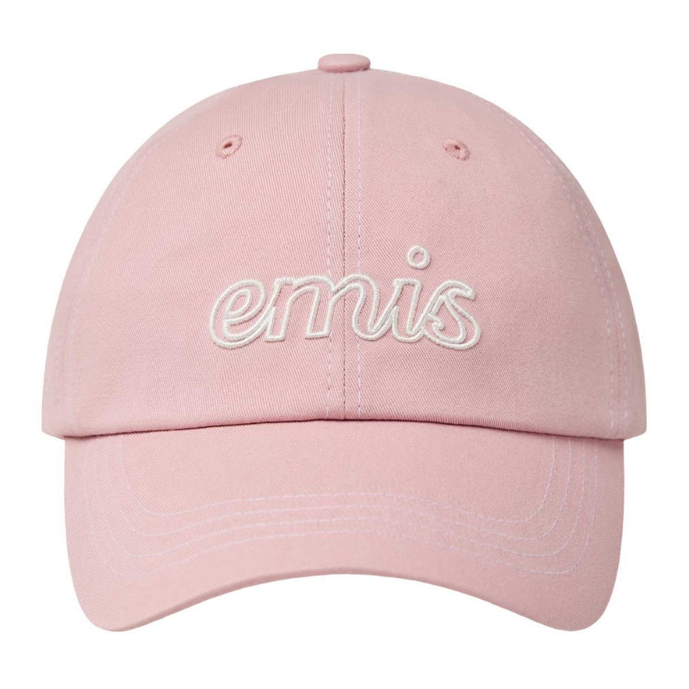 emis】預購LETTERING LOGO WHITE STITCH BALL CAP 白色車線字母