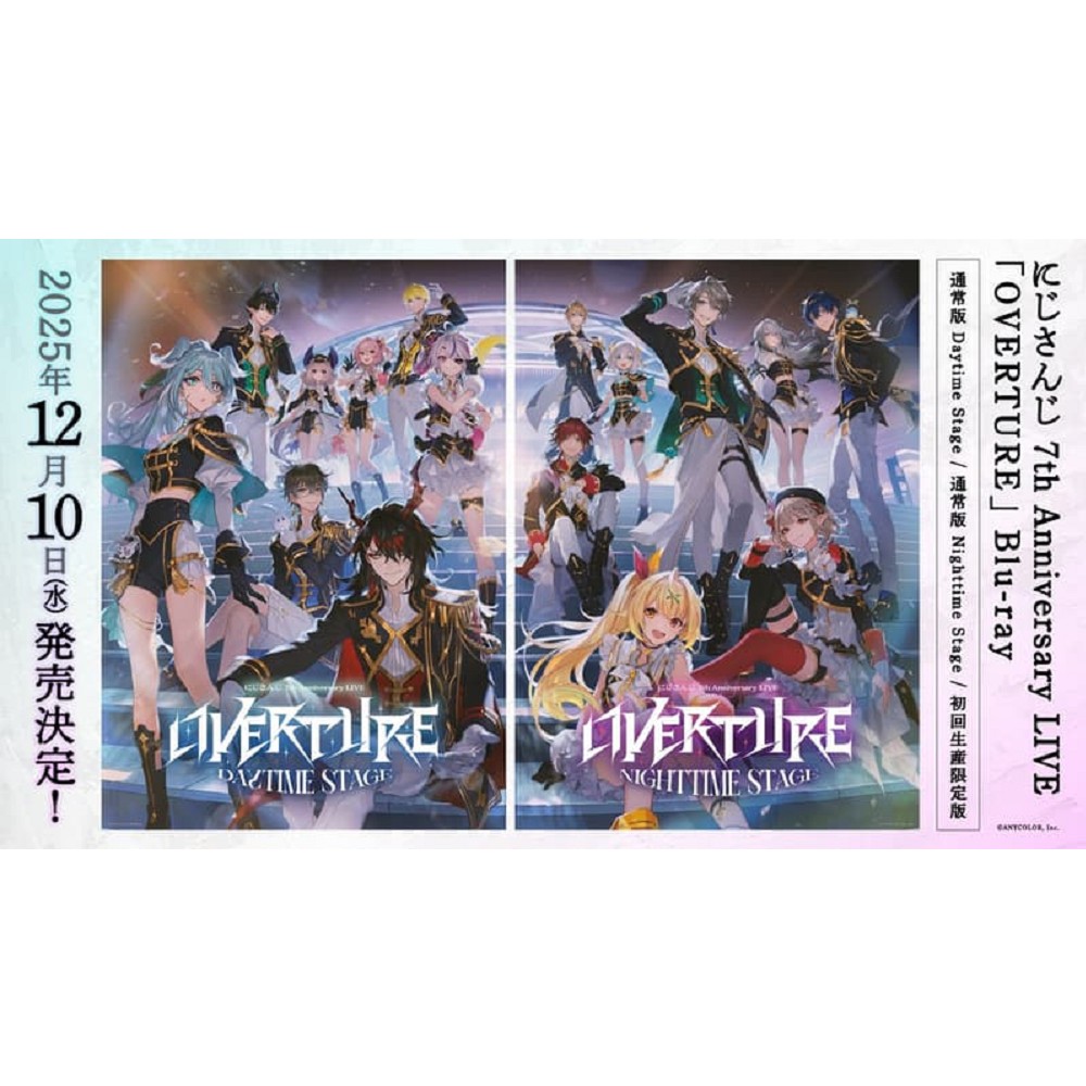 日版藍光BD 彩虹社にじさんじ7周年紀念演唱會OVERTURE 初回生產限定版
