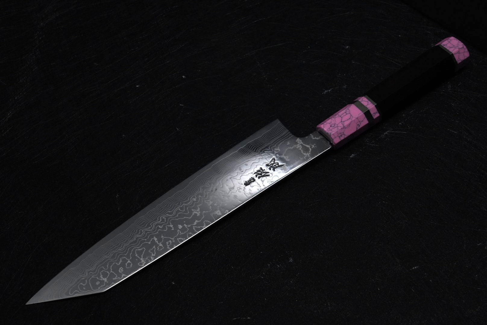 佑成🔪SG-2粉末鋼大馬士革劍形和牛刀24cm 三銀卷柄⭕️