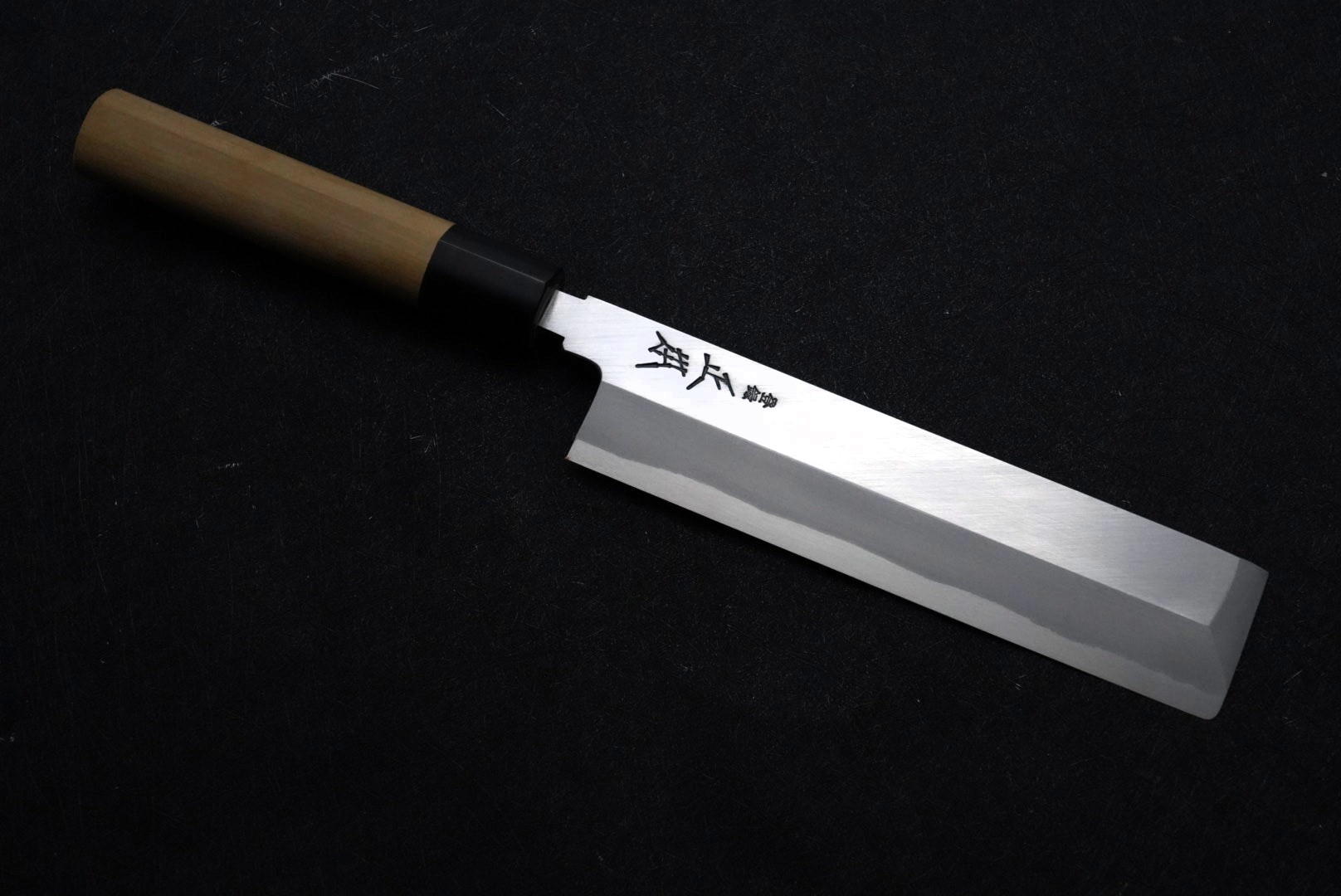 (業務用)本霞（玉白鋼） 本出刃 19.5cm 正本 本霞・玉白鋼 鰻ｻｷ庖丁 19.5cm AMS-42 8-0289-0502 | 厨房ベース