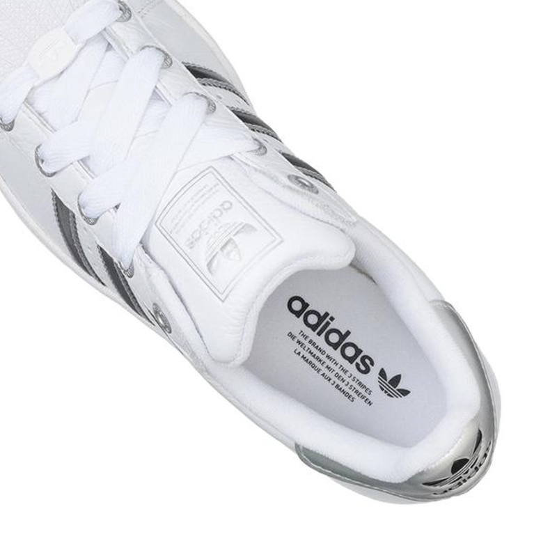 貝 adidas 愛迪達】originals SUPERSTAR II 女款銀白色貝殼鞋復古