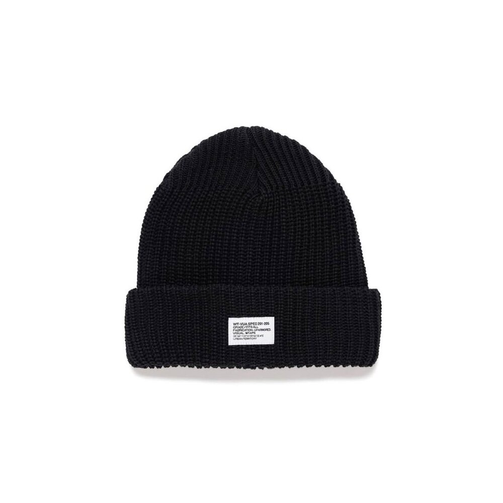 帽子 WTAPS BEANIE 02 BLACK 192MADT-HT02 Wtaps Beanie 02/Beanie/CTPL 毛帽黑色/深藍251MADT-HT02
