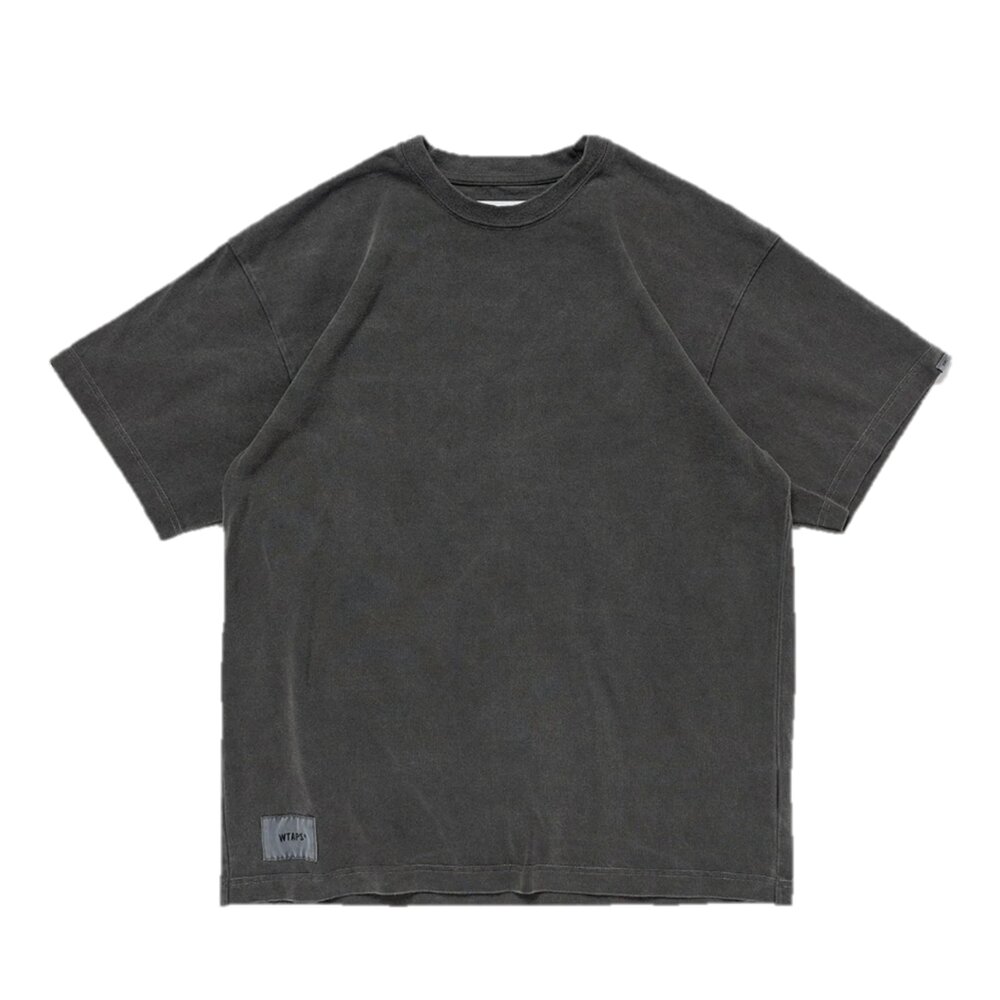 Wtaps Sign 02 Ss Cotton Black 黑色素面短Tee 251ATDT-CSM38