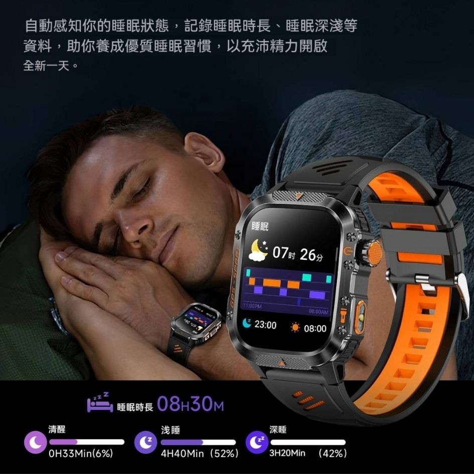 【APOLLO】阿波羅 GPS102 【GPS衛星定位】 【高續航7-10天】 通話手錶 健康手錶 藍芽手錶 蘋果/安卓可用
