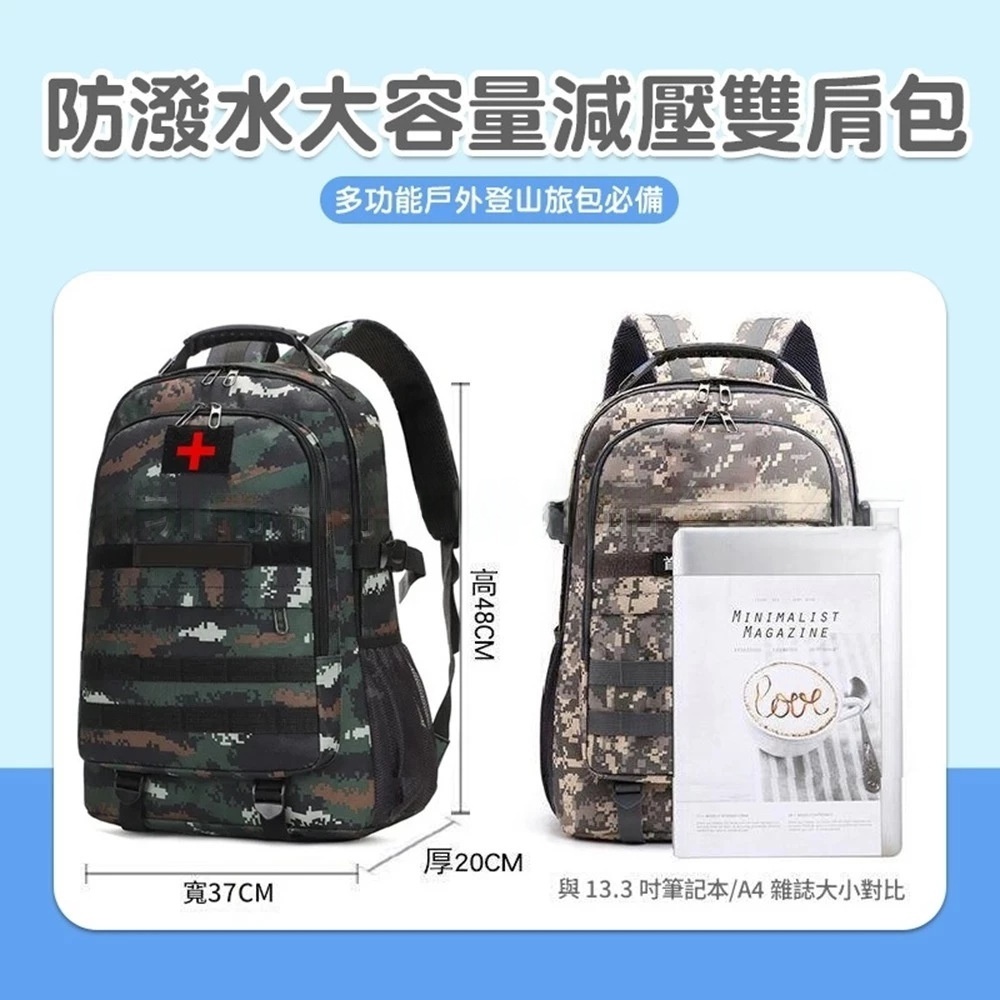 戶外野外求生工具套裝緊急救難避難雙肩應急包地震防災逃生工具包