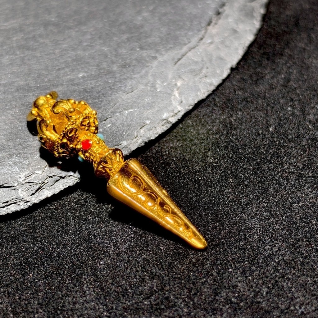 藏式閤金鍍金金剛杵搭配配串神器金剛杵降魔杵複古